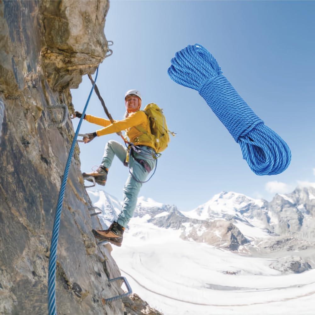 Cuerda de Nylon Trenzada 20 m Tiiyee para Camping y Ropa