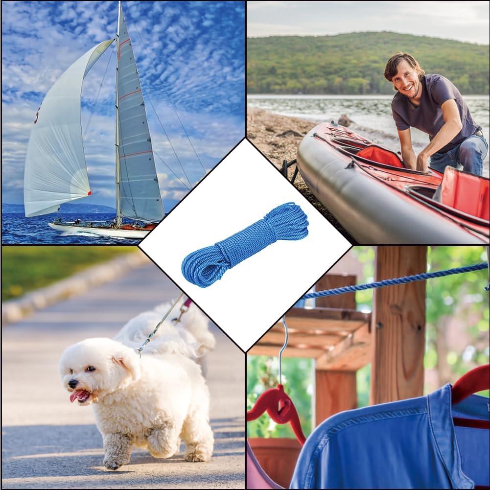 Cuerda de Nylon Trenzada 20 m Tiiyee para Camping y Ropa