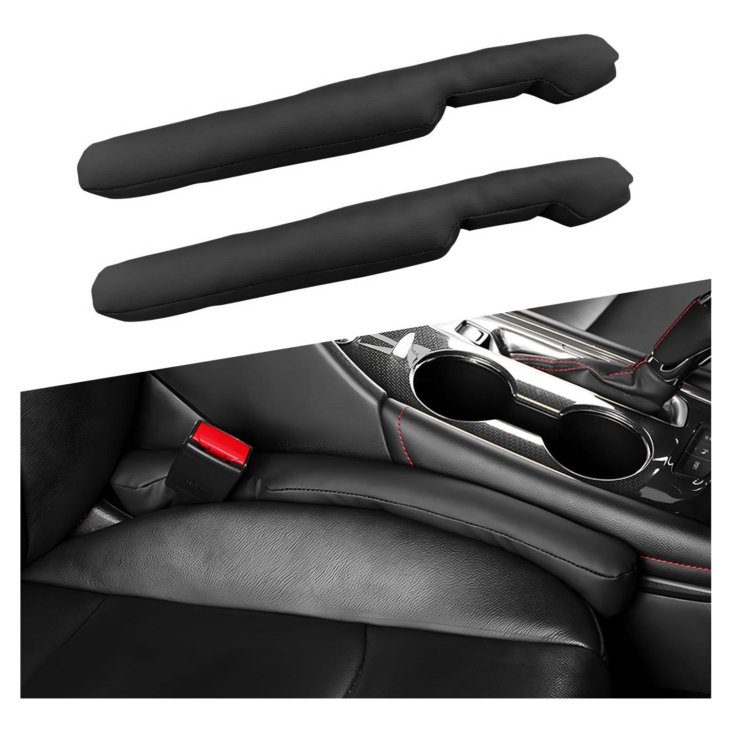 Relleno de Espacio entre Asientos de Cuero SHMZK - 2 PCS Negro
