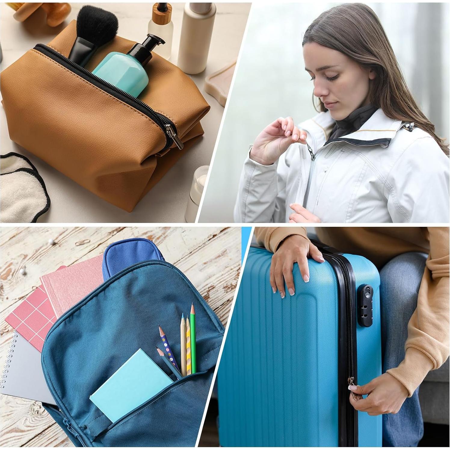 Tiradores de Cremallera uxcell 8Pcs Rojo 63.5mm Reemplazo