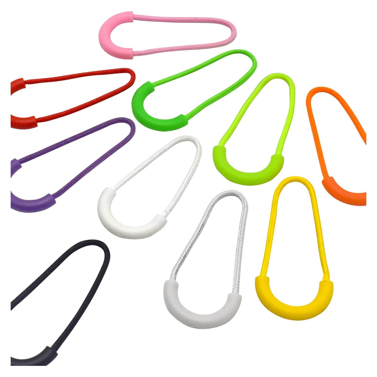 100 Tiradores de Cremallera Renashed en 10 Colores para Mochilas