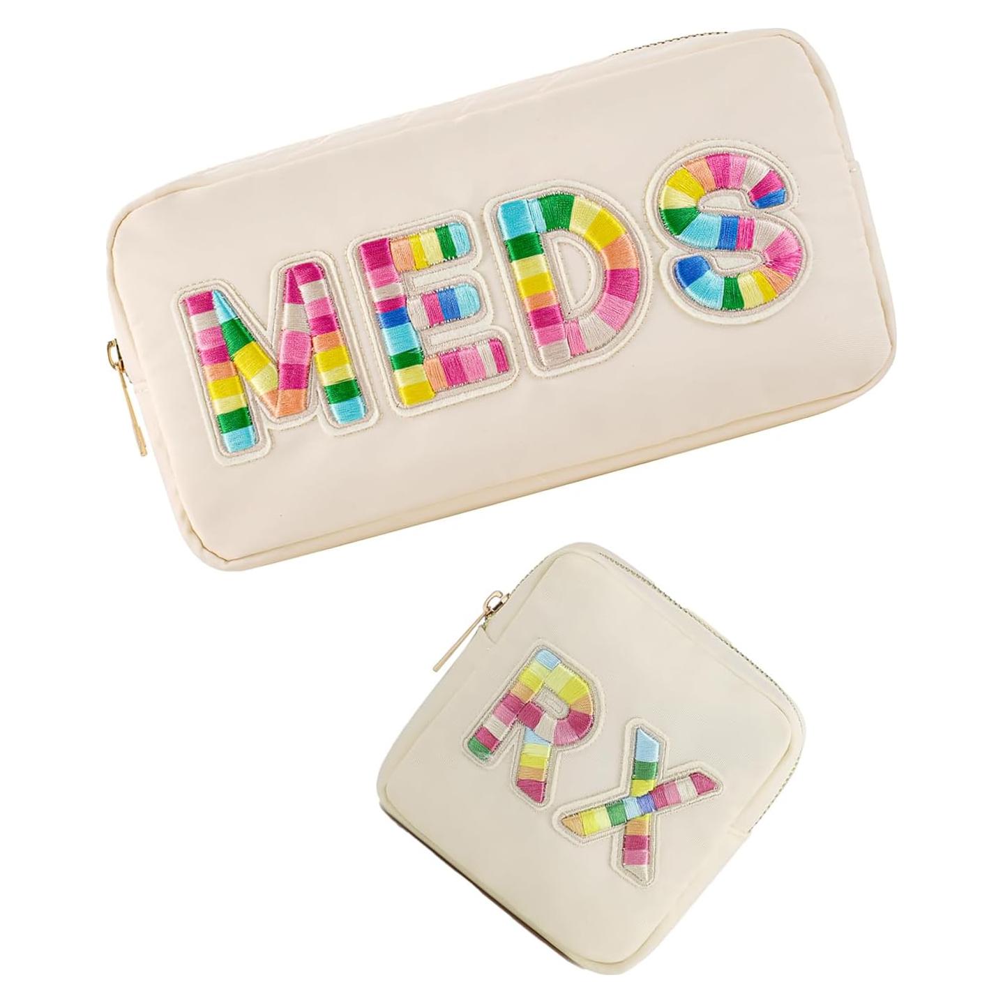 Bolsa Cosmética Uekeboag Nylon RX+MEDS 25.4x12.7cm