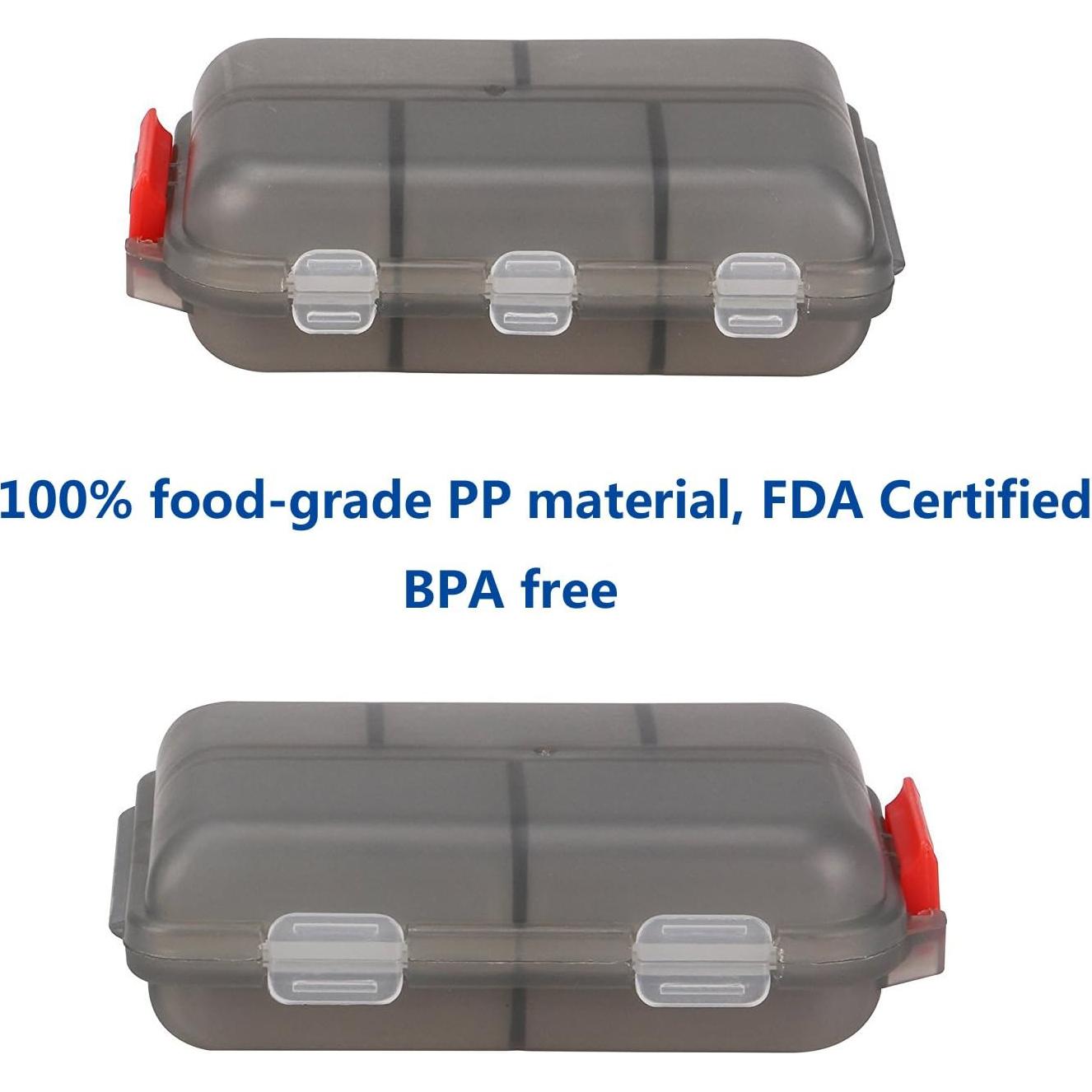 Estuche organizador de pastillas YEEHO 10 compartimentos