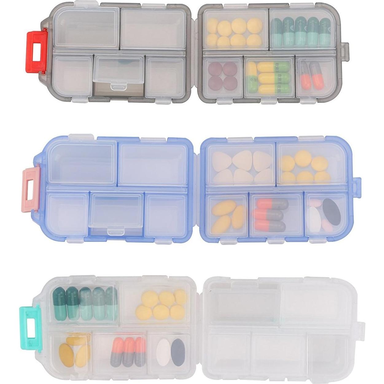 Estuche organizador de pastillas YEEHO 10 compartimentos