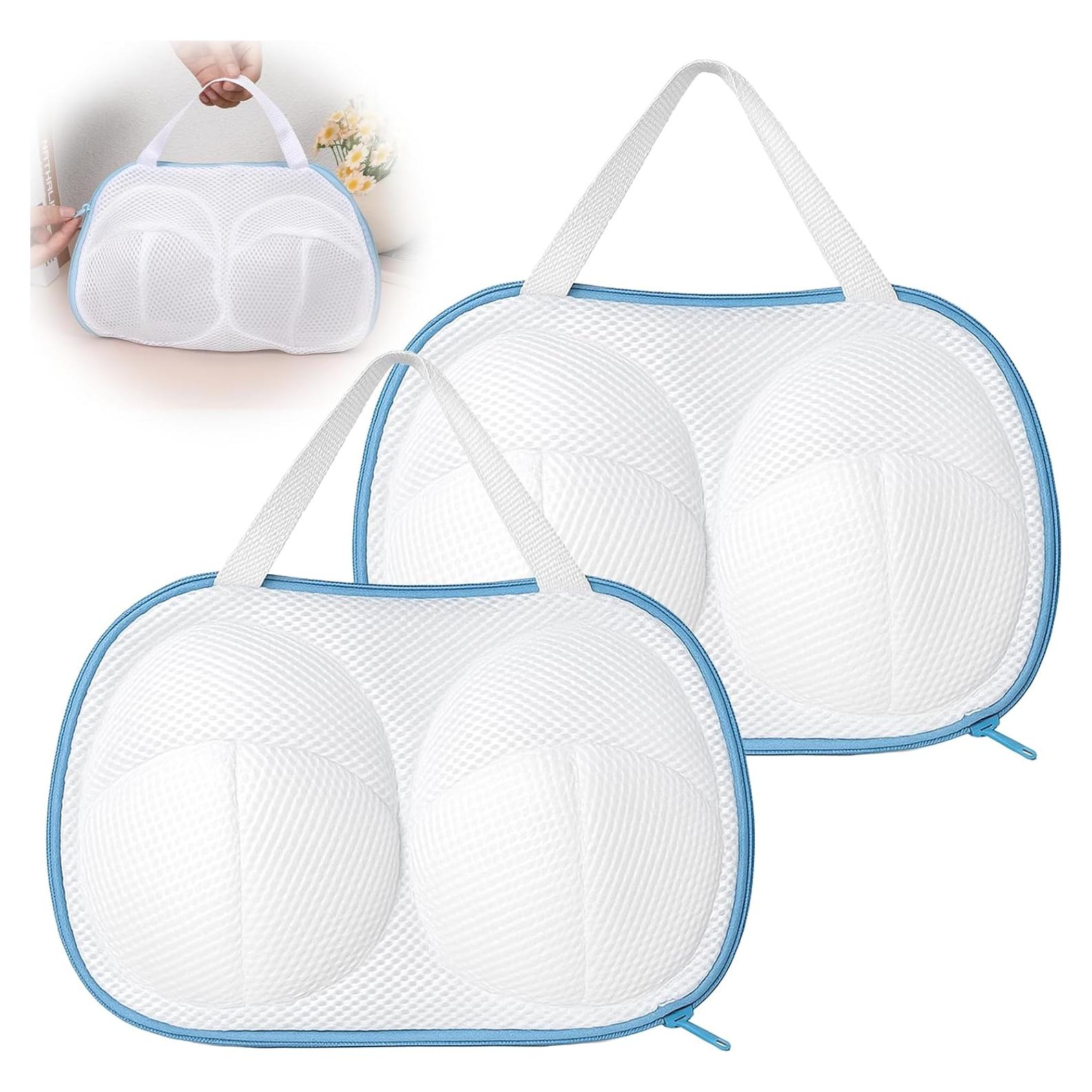 Juego de 2 bolsas de lavado para sujetadores Styquenzer - Azul