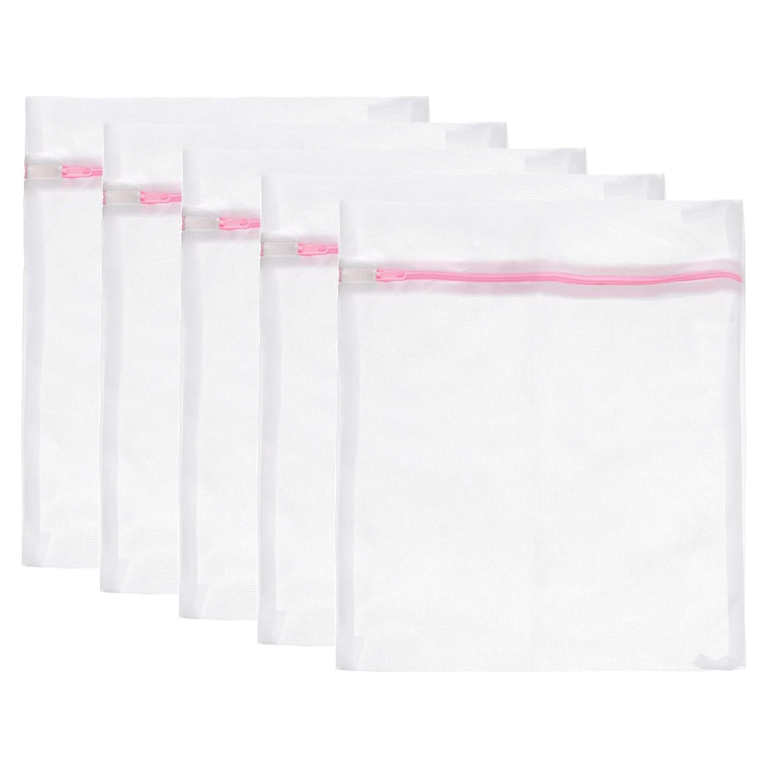 Bolsas de Lavandería de Malla uxcell 5Pcs 23x30cm Rosa
