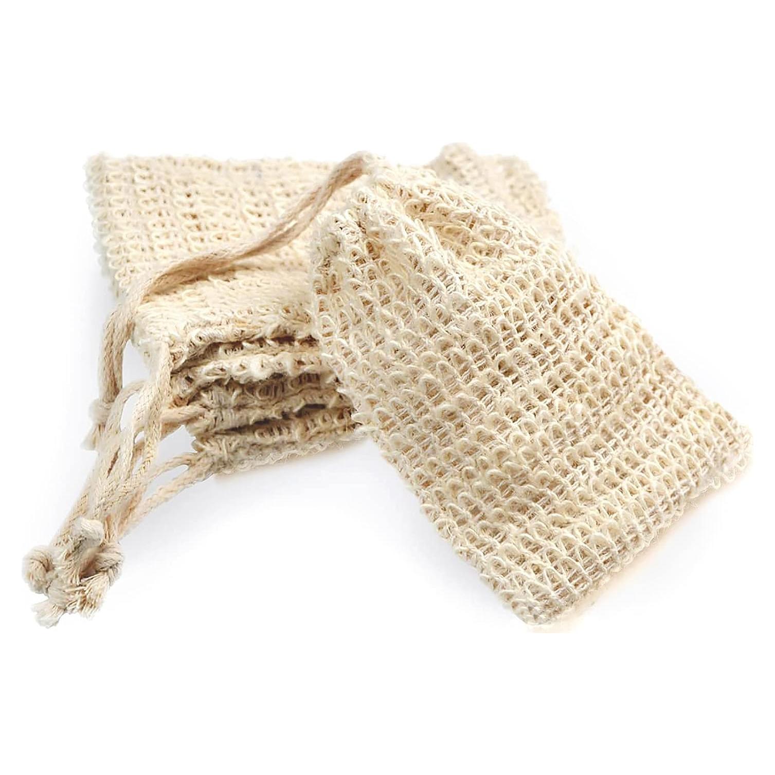 Bolsa de Jabón de Sisal Natural ZEPELOFFY - 5 Paquetes