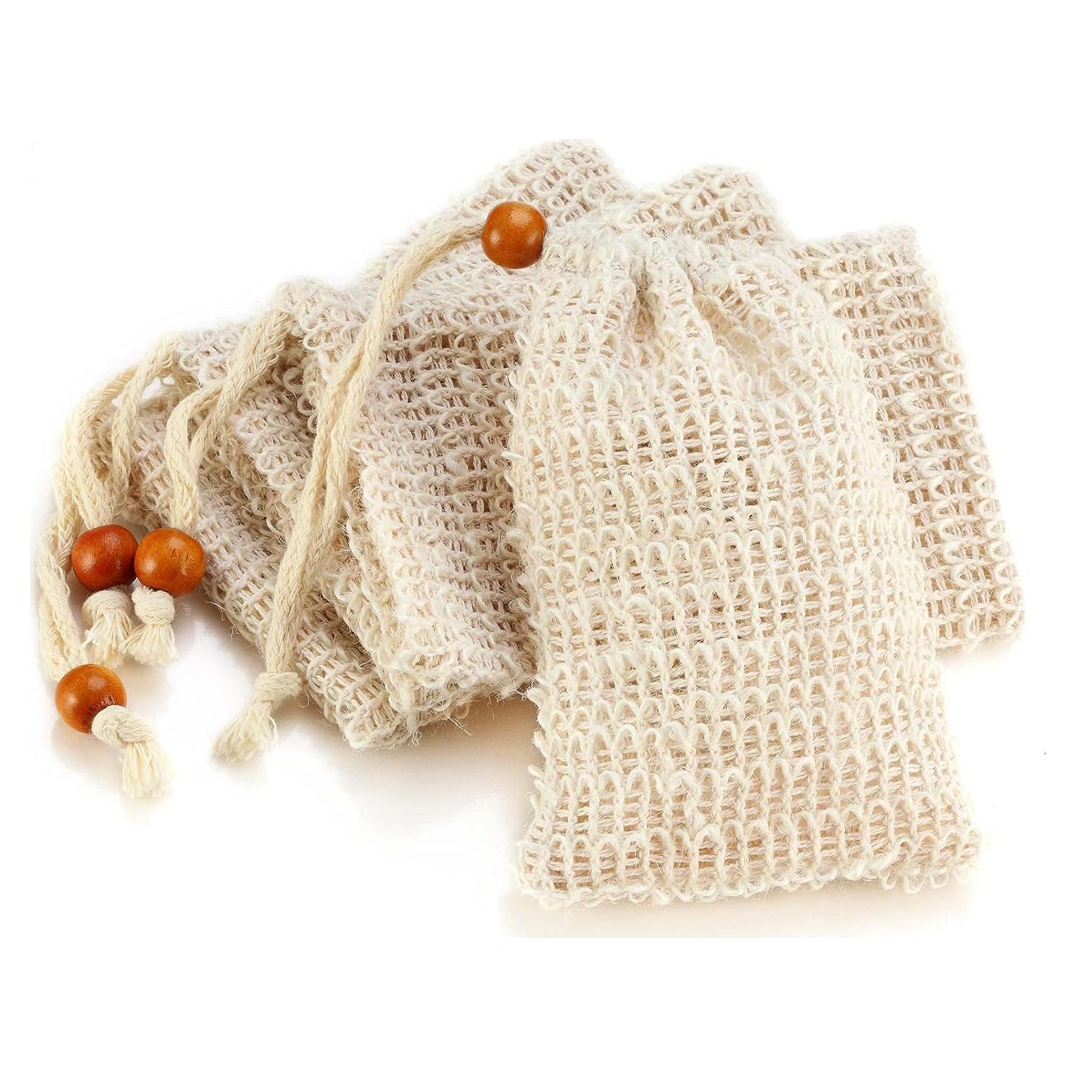 Bolsa de Jabón Natural AMAHOMESA 4 Paquetes Exfoliante