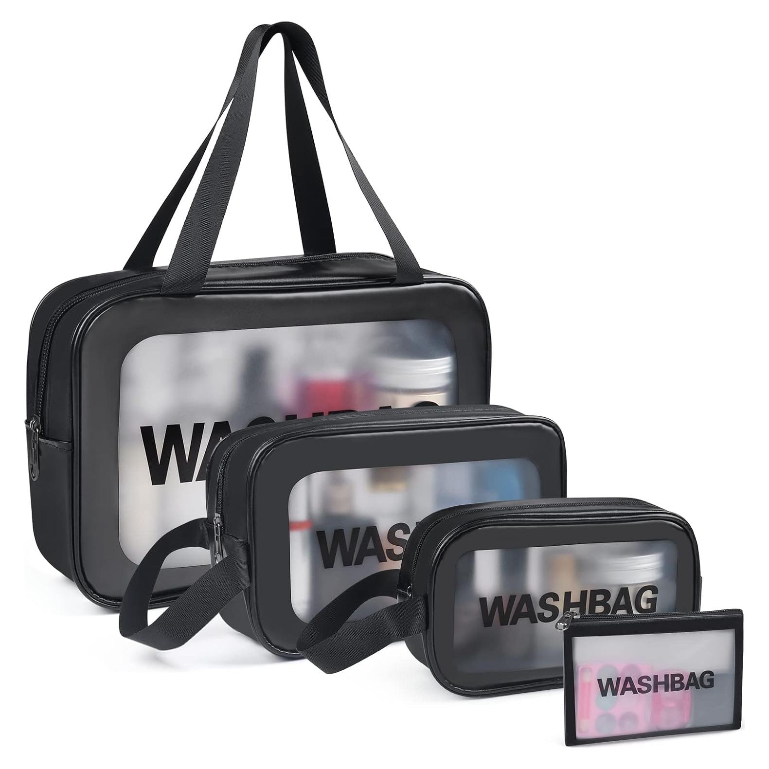 Set de 4 Bolsas de Aseo YuanCheng PU Impermeables para Viajes