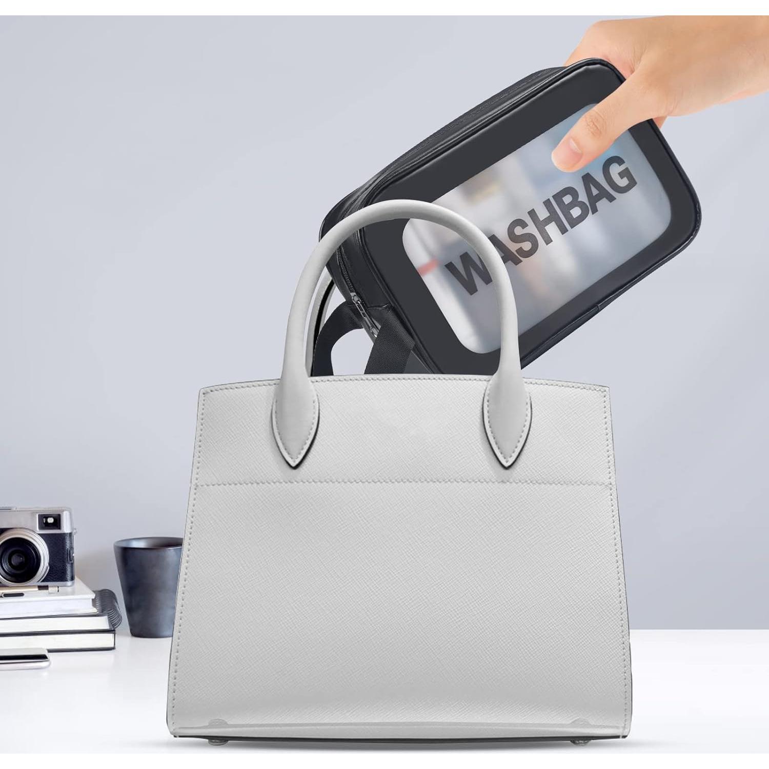 Set de 4 Bolsas de Aseo YuanCheng PU Impermeables para Viajes