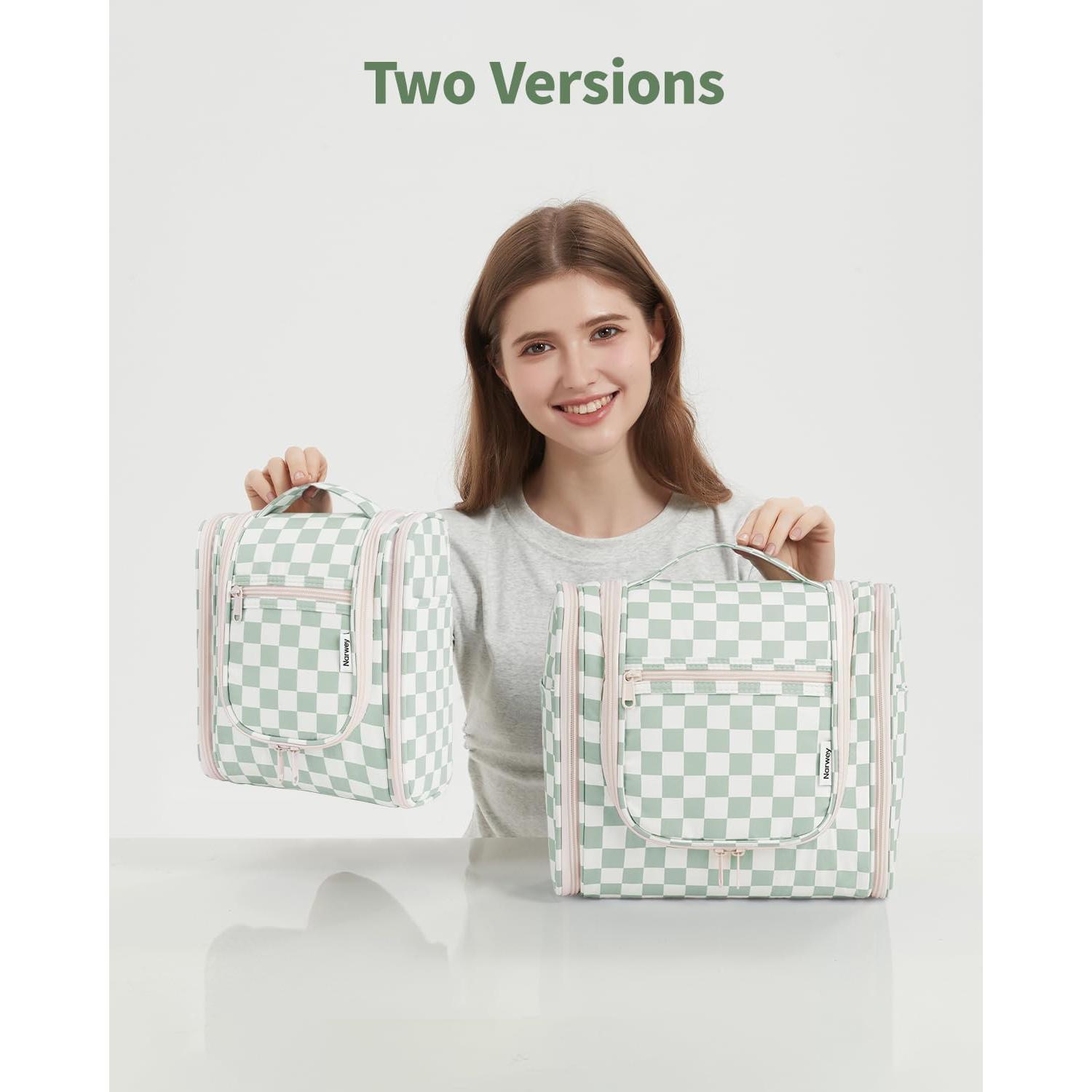 Bolsa de Aseo Colgante Narwey Grande Verde Menta 25.5x25.5x13 cm