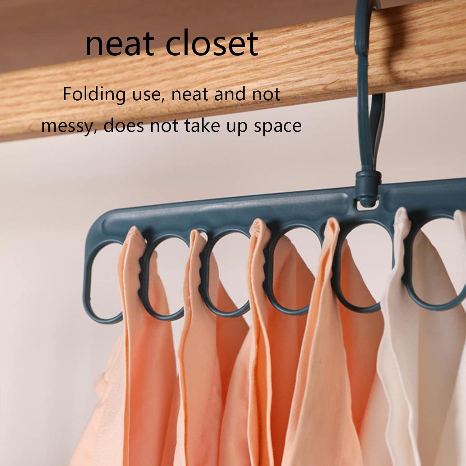 Perchero para Secar Ropa Guaber 8 Clips 9 Anillos Ahorra Espacio