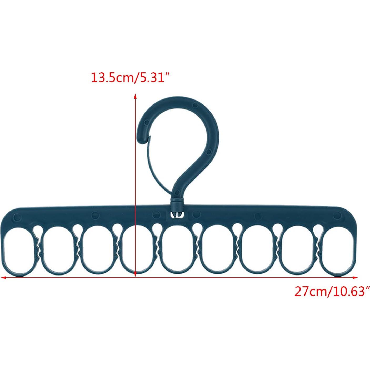 Perchero para Secar Ropa Guaber 8 Clips 9 Anillos Ahorra Espacio
