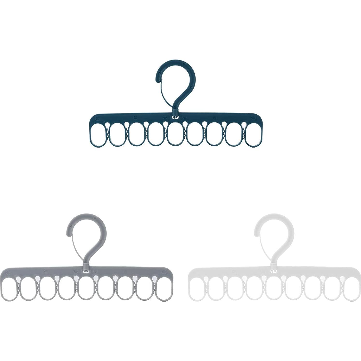 Perchero para Secar Ropa Guaber 8 Clips 9 Anillos Ahorra Espacio