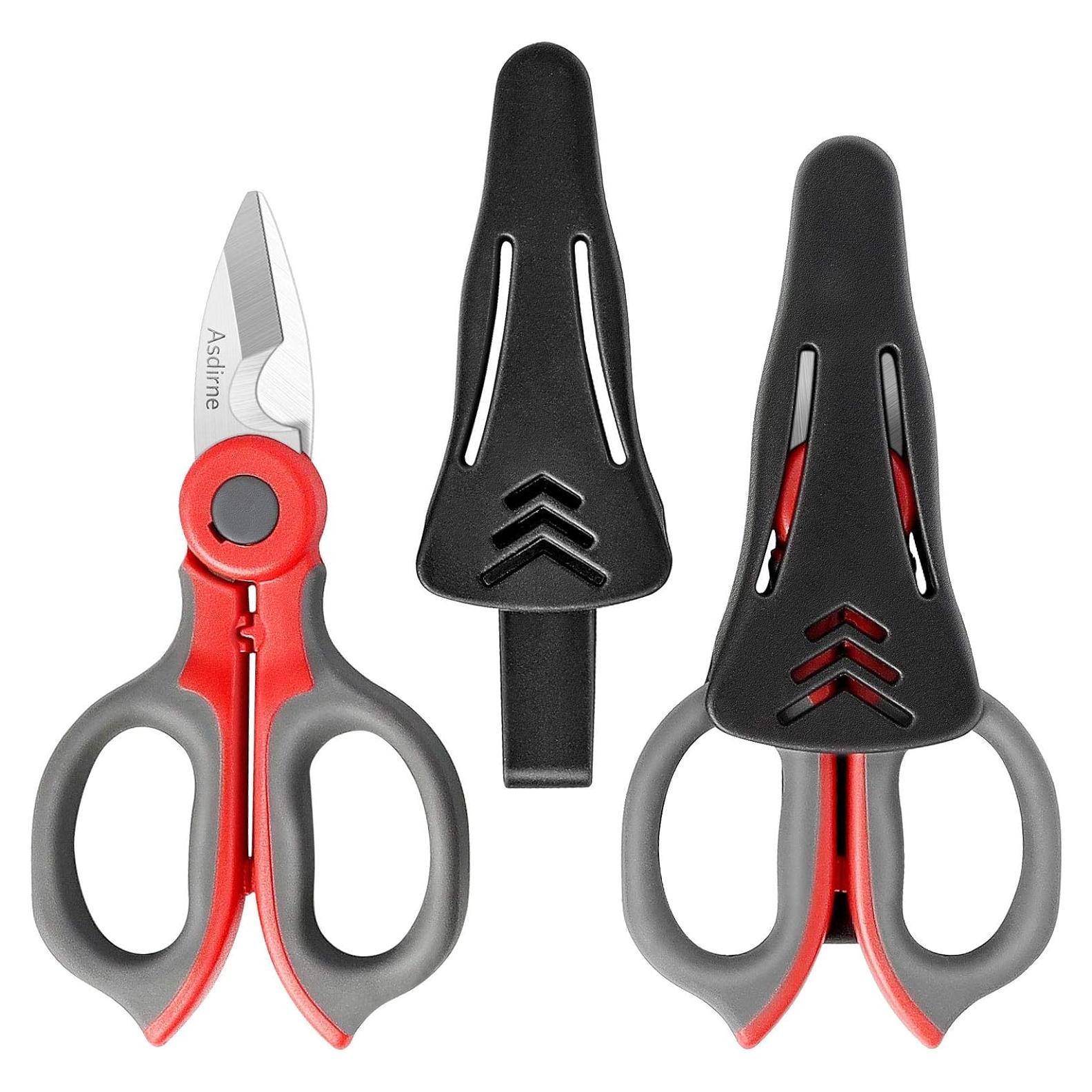 Paquete de 2 Tijeras de Electricista Asdirne 16 cm Acero Inoxidable