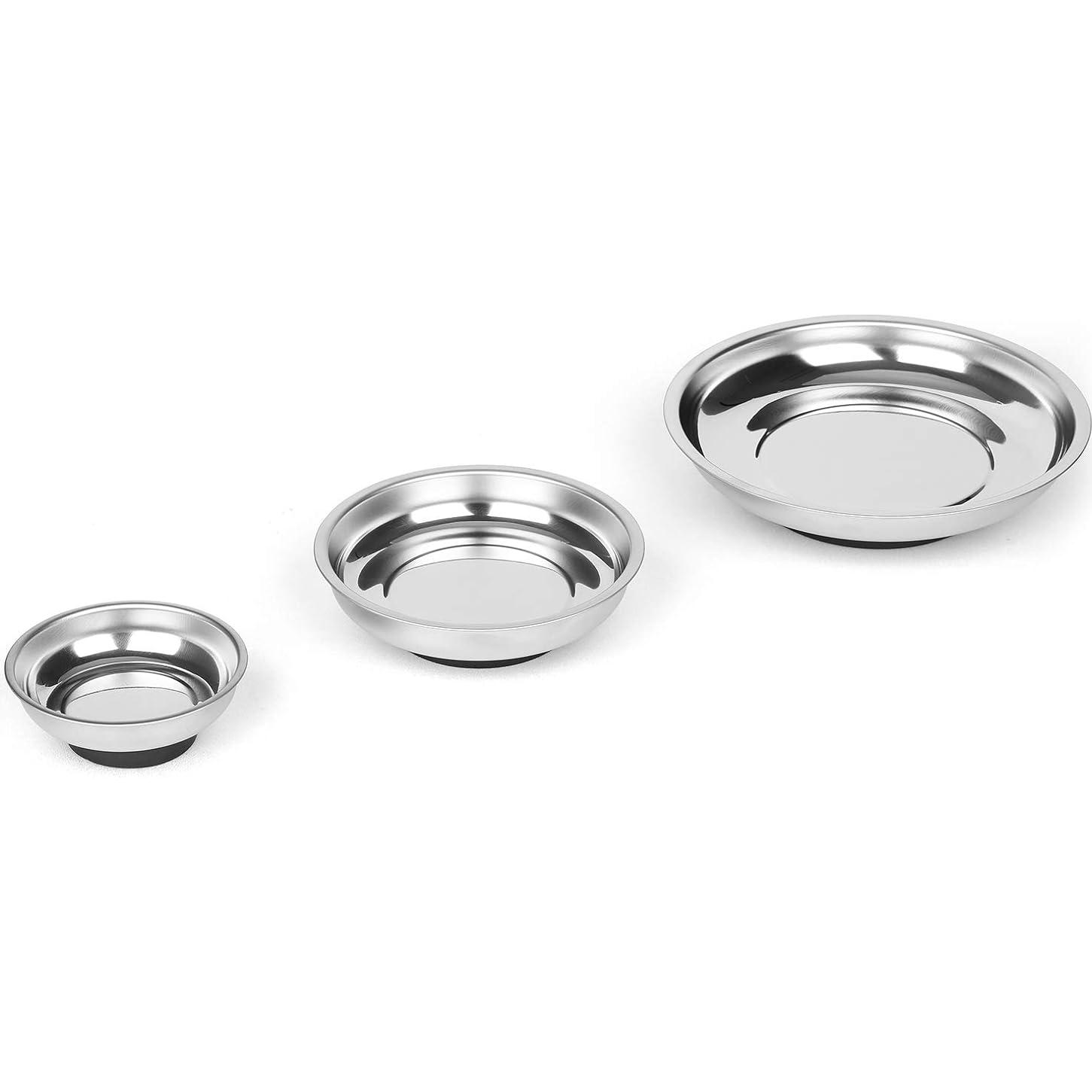 Juego de Bandejas Magnéticas Redondas Mayouko 3 Piezas 3-4-6"