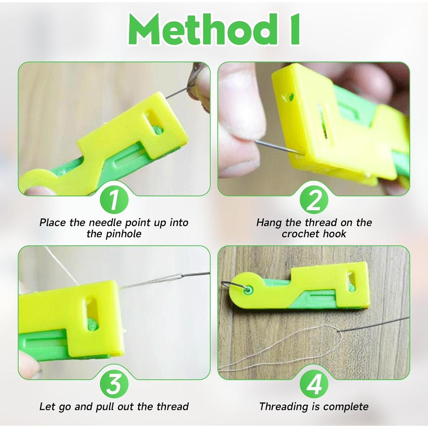 Enhebrador Automático de Agujas Eadwe - 3 PCS, Fácil Uso