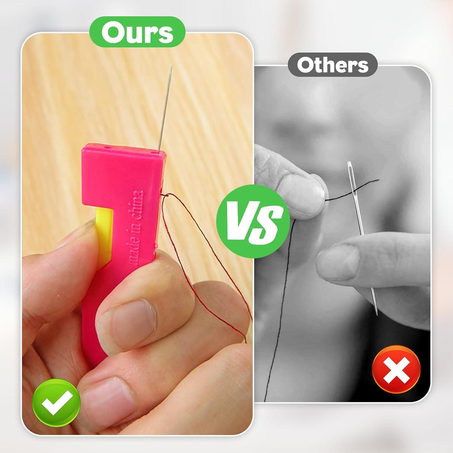 Enhebrador Automático de Agujas Eadwe - 3 PCS, Fácil Uso