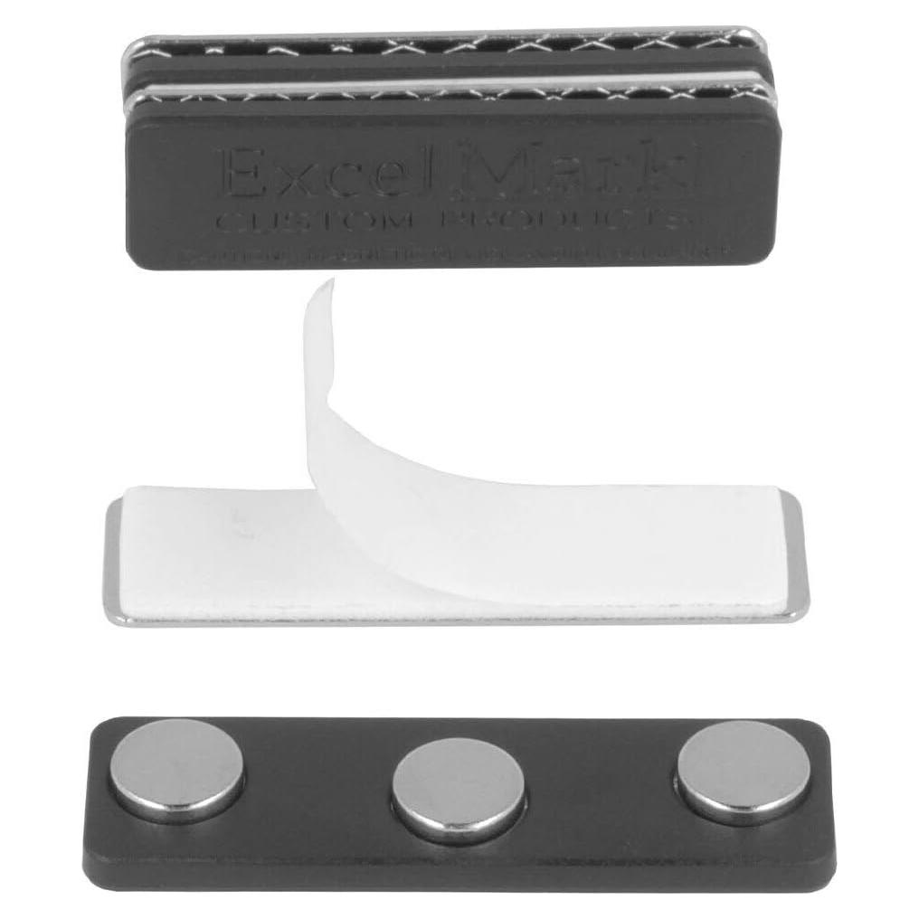 ExcelMark 3 Sujetadores Magnéticos de Nombre con Imán Neodimio