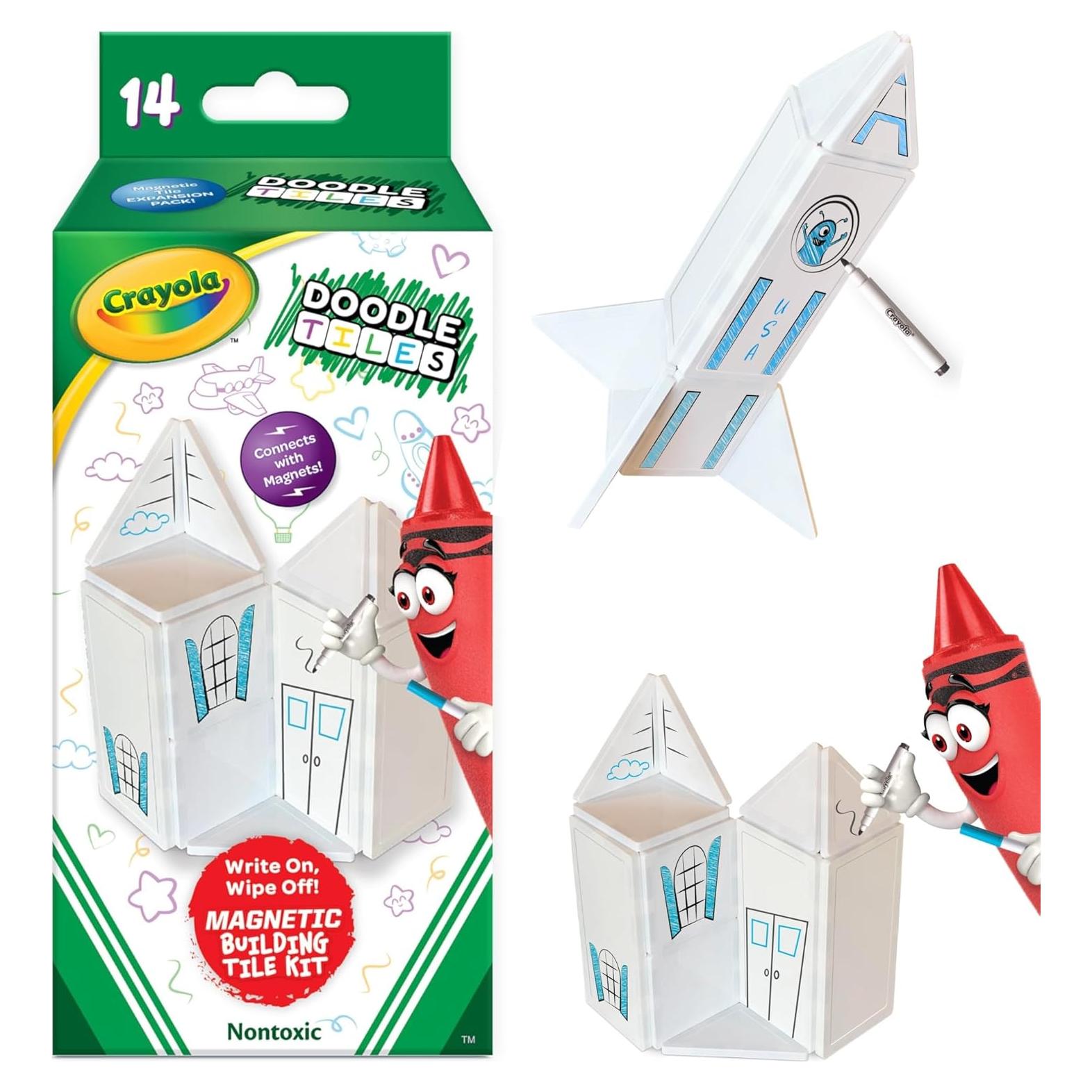 Juego de Azulejos Magnéticos Crayola Doodle 14 Piezas