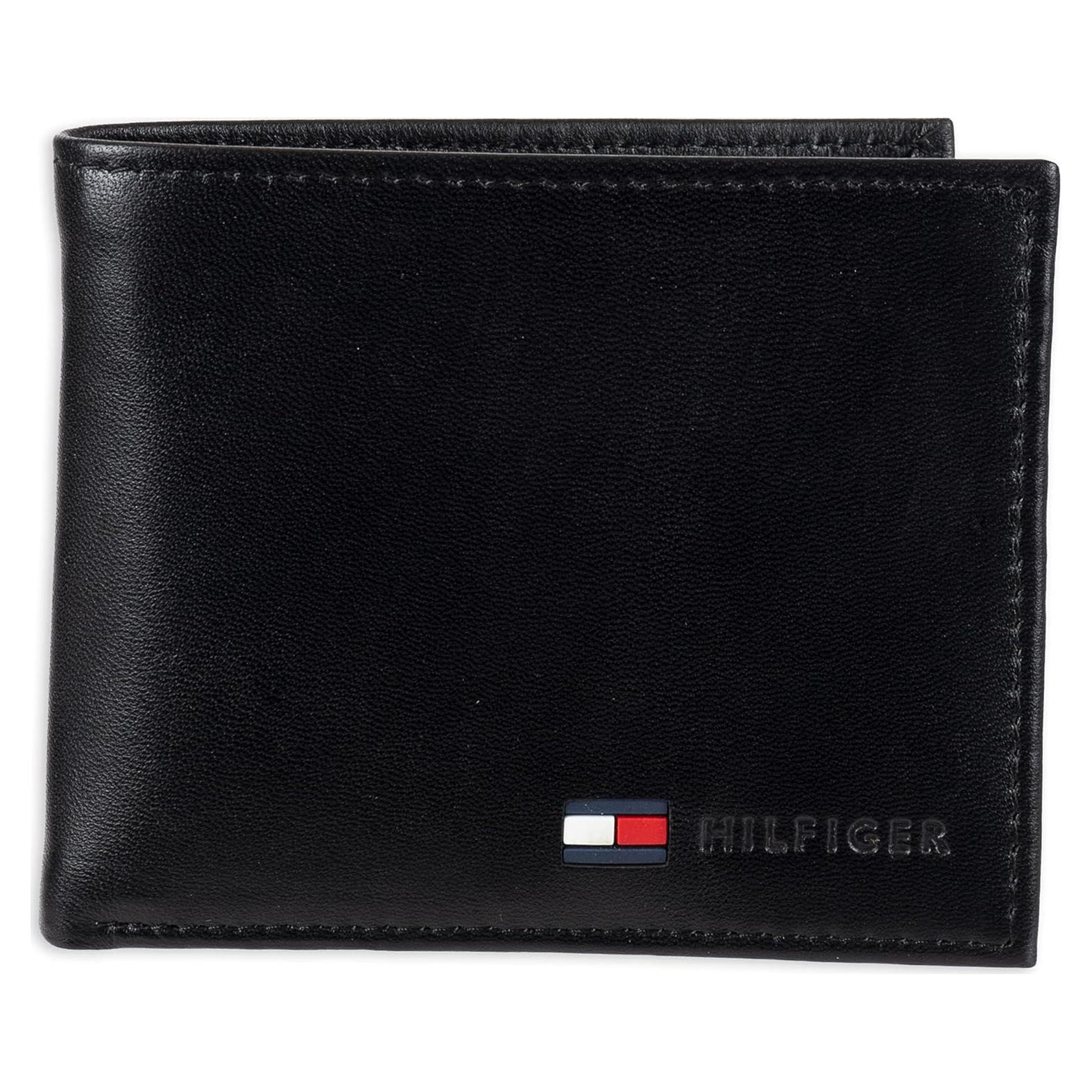 Cartera Bifold Slim de Cuero Tommy Hilfiger para Hombre con RFID
