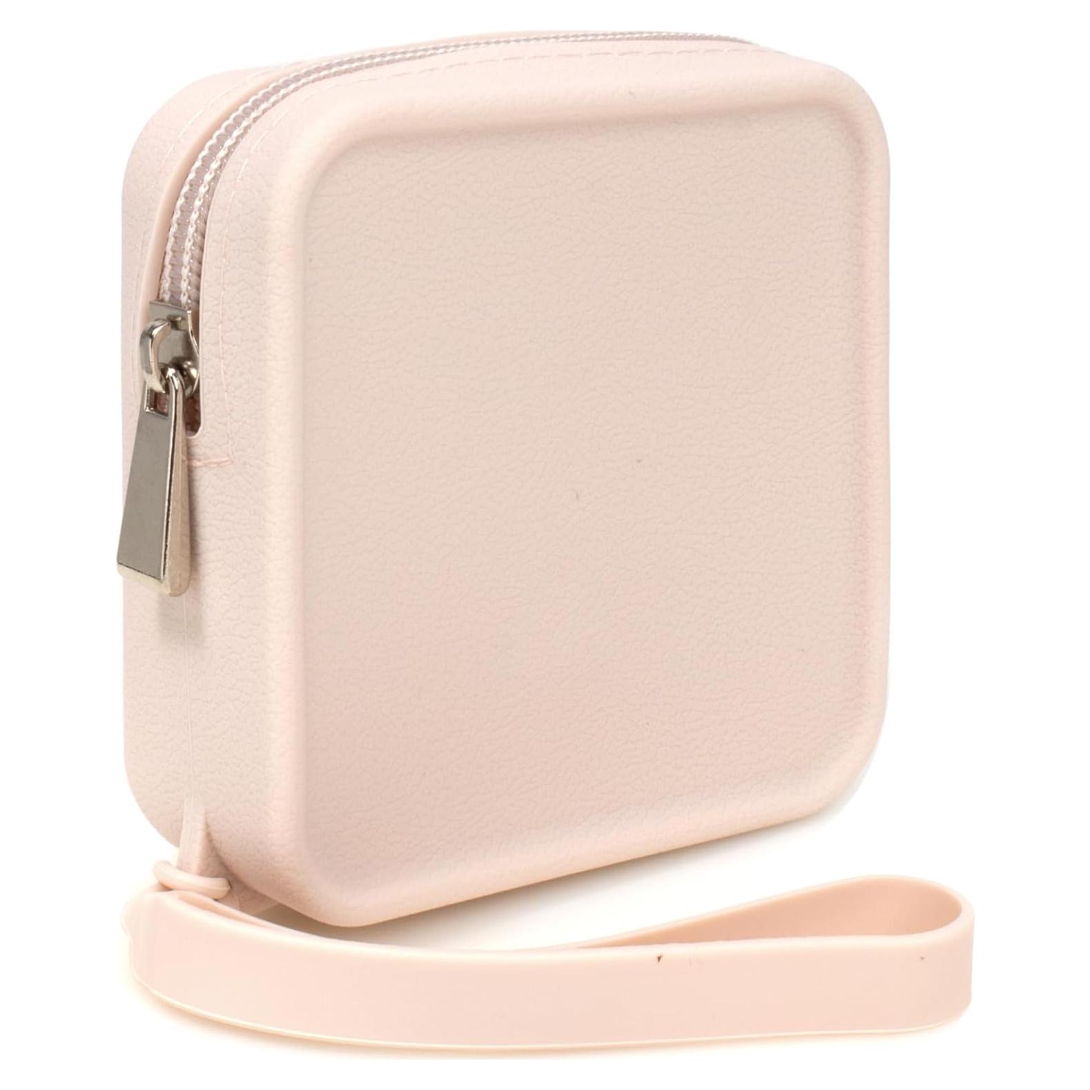 Bolsa de Maquillaje Mini Silicona Beige FFpaw 10x3.5cm