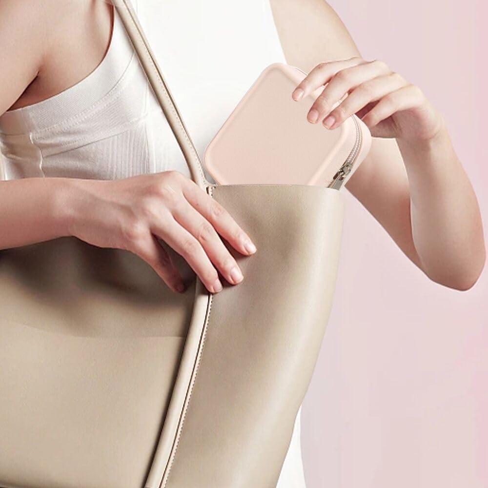 Bolsa de Maquillaje Mini Silicona Beige FFpaw 10x3.5cm