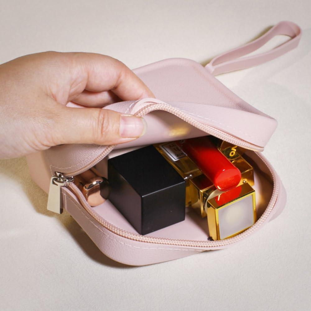 Bolsa de Maquillaje Mini Silicona Beige FFpaw 10x3.5cm