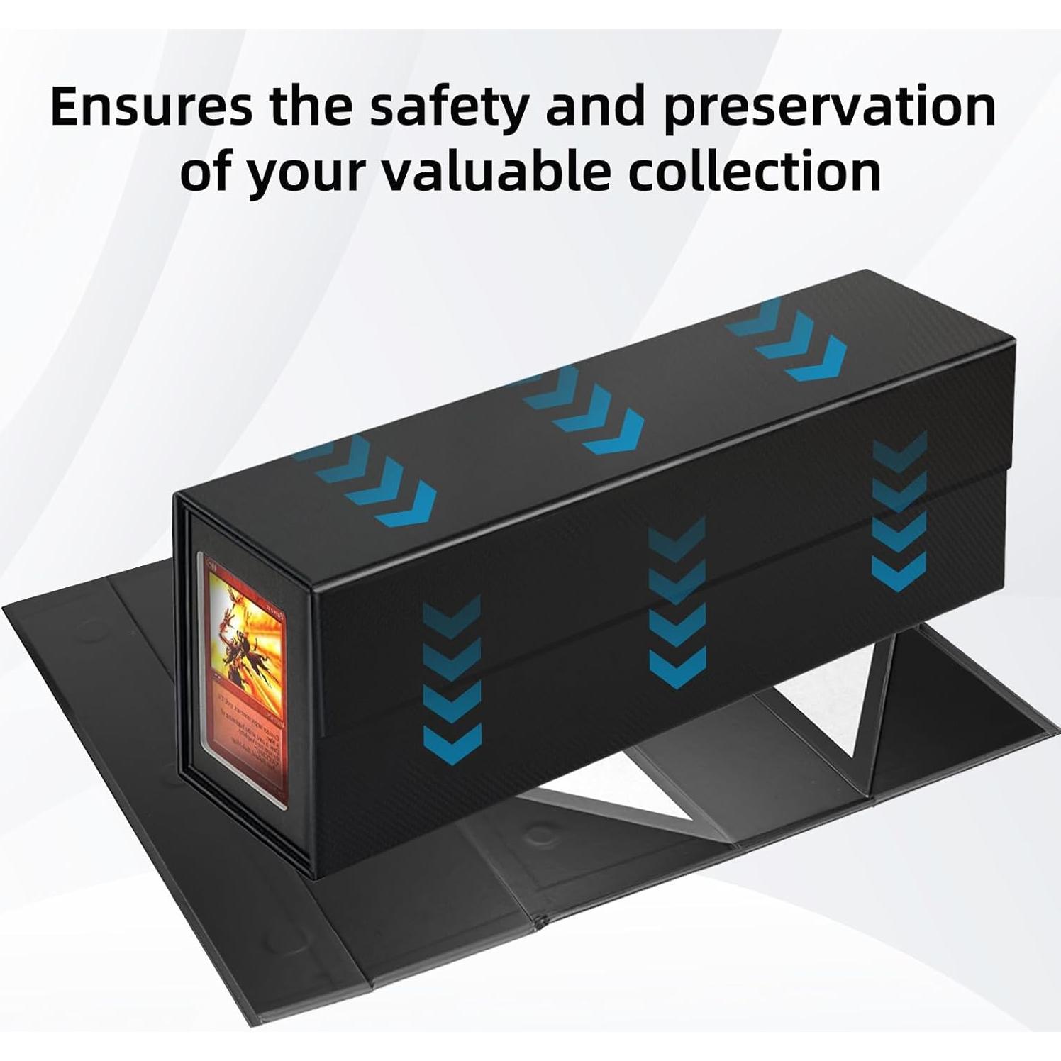 Caja de Almacenamiento de Cartas Coleccionables Swaitee Negra 4 Paquete