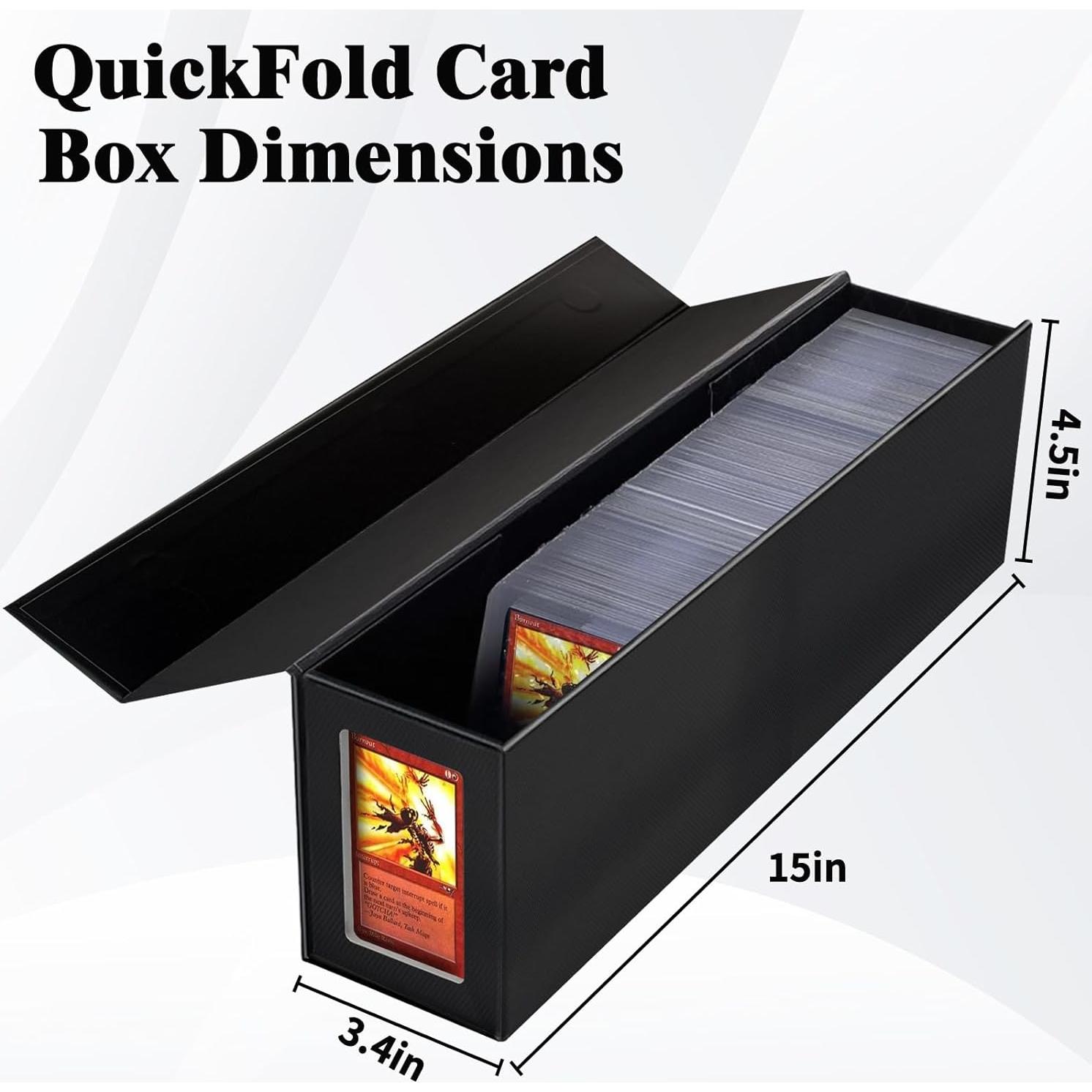 Caja de Almacenamiento de Cartas Coleccionables Swaitee Negra 4 Paquete