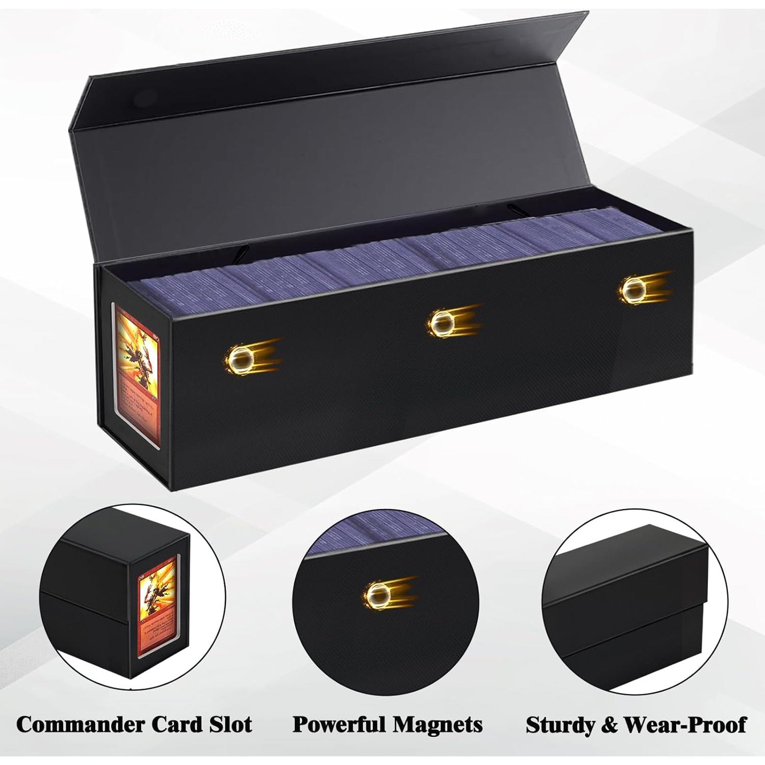 Caja de Almacenamiento de Cartas Coleccionables Swaitee Negra 4 Paquete