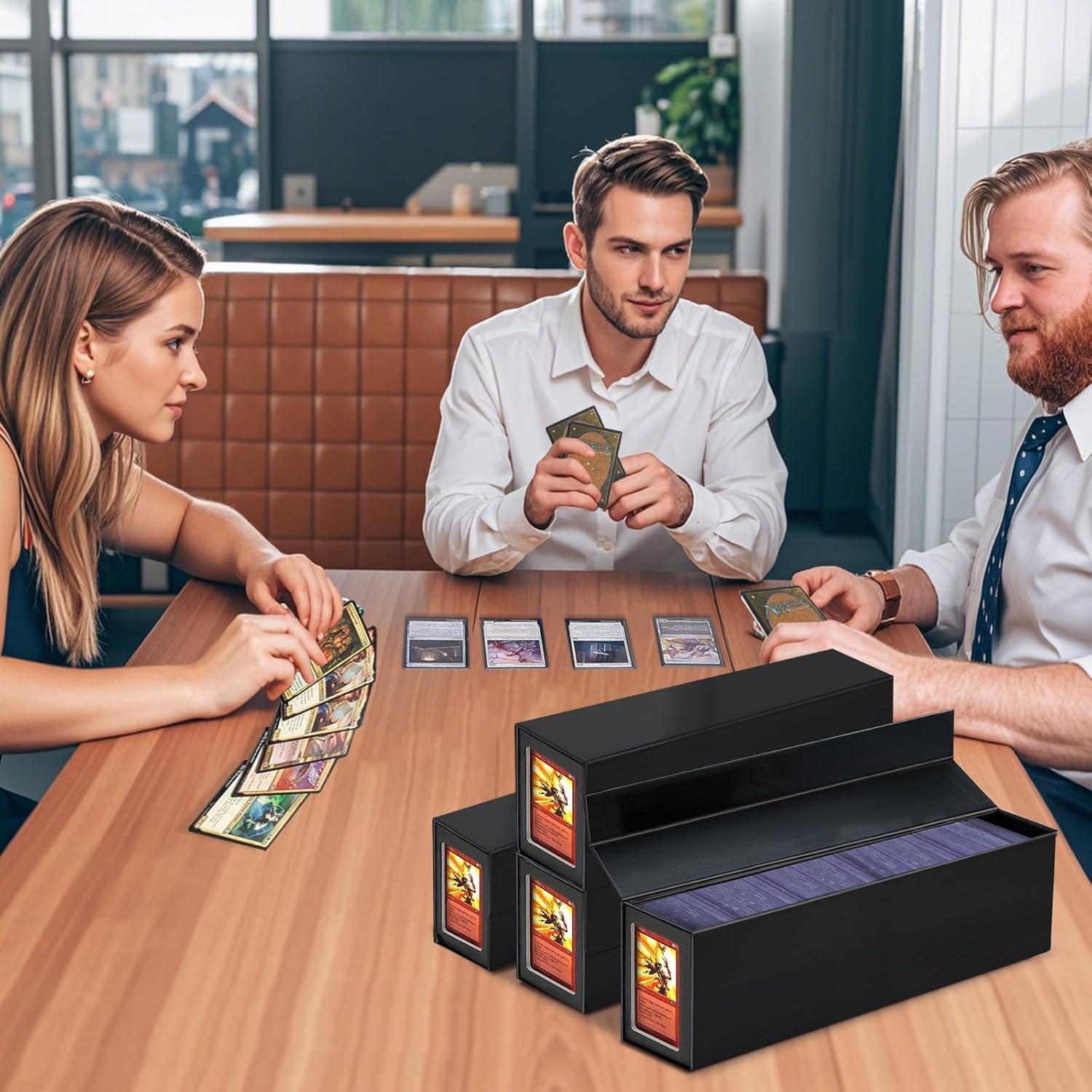 Caja de Almacenamiento de Cartas Coleccionables Swaitee Negra 4 Paquete