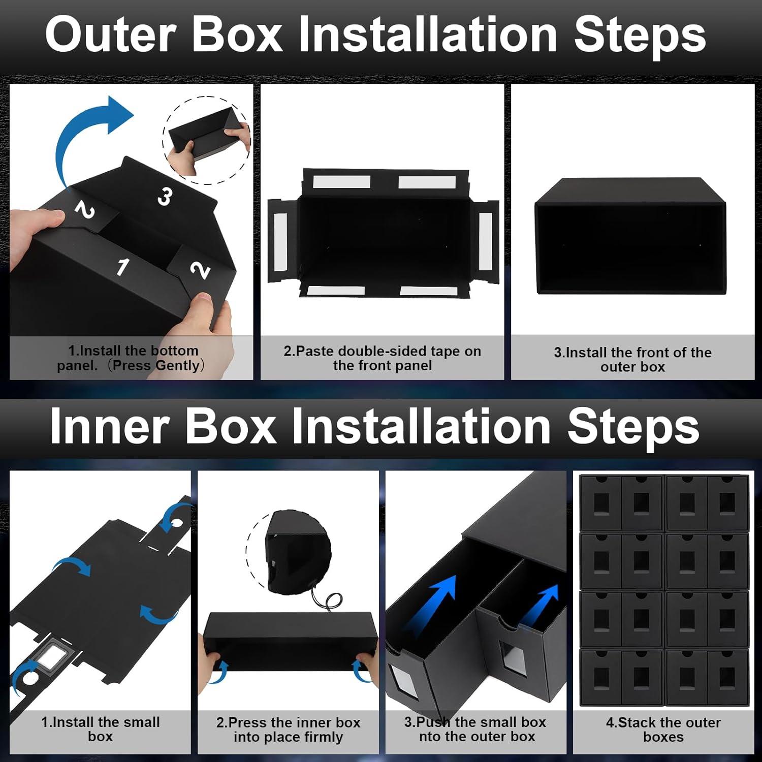 Caja de Almacenamiento para Tarjetas aopule Tcb14000, 8 Unidades