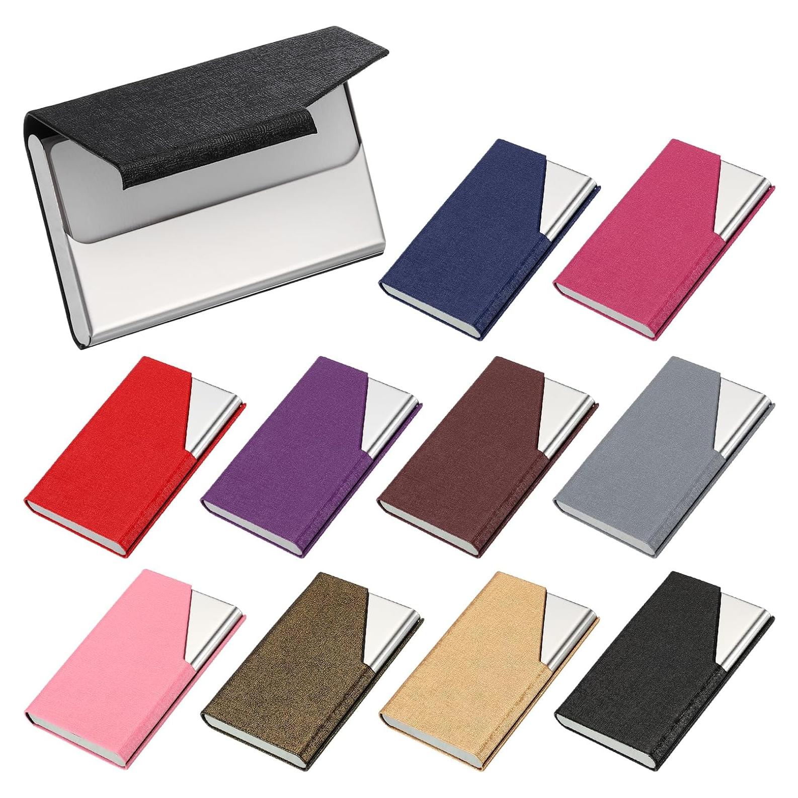 Soporte para Tarjetas de Visita PATIKIL 10 Piezas Acero Inoxidable