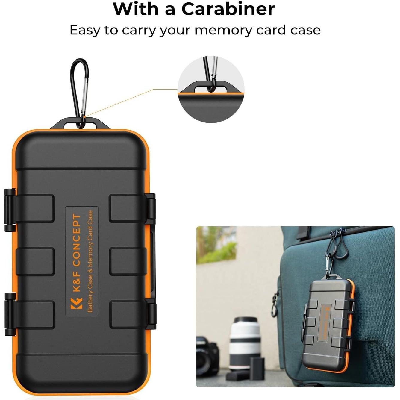 Estuche de Batería y Tarjetas SD K&F Concept KF31.079-US