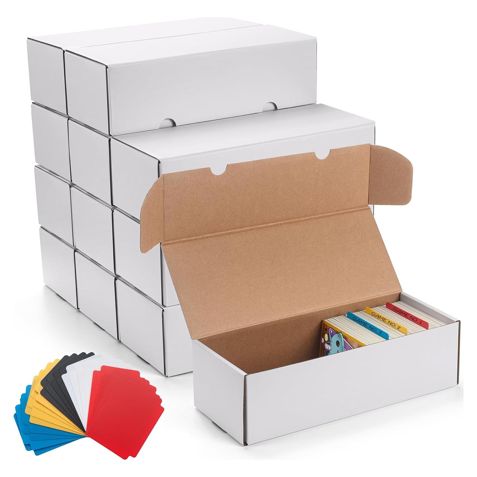 Caja de Almacenamiento de Tarjetas SUNEZLGO 12 Paquetes 7200 Tarjetas