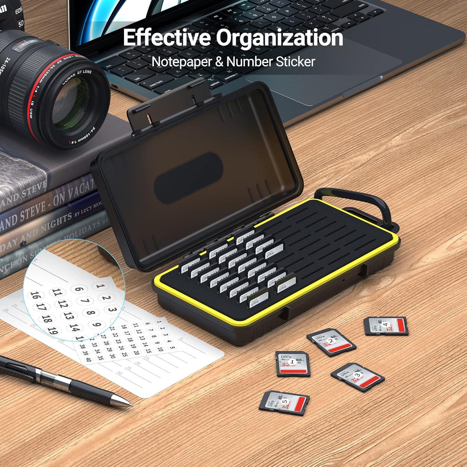 Funda Organizador 40 Slots Tarjetas de Memoria Jinjiacheng