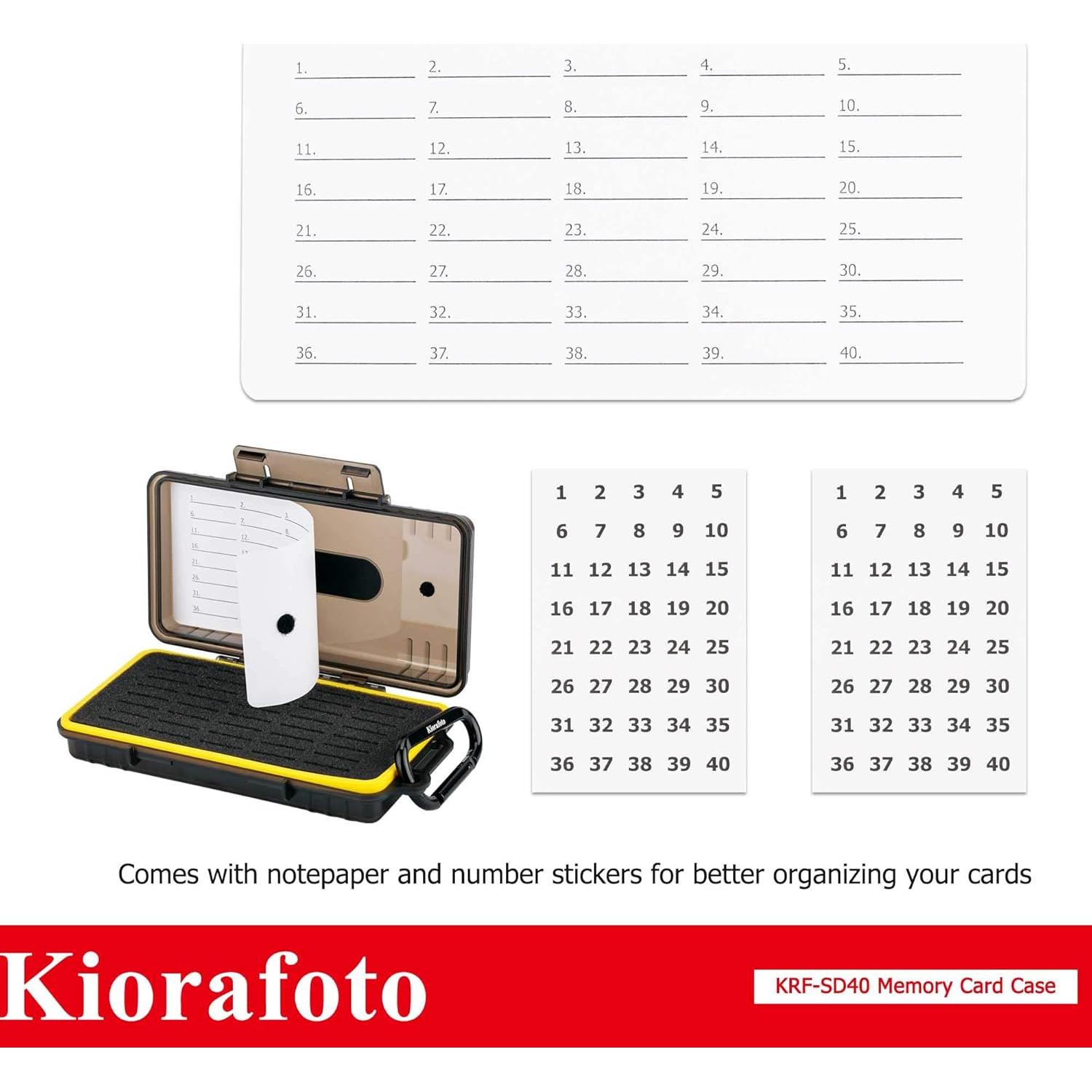 Funda Organizador 40 Slots Tarjetas de Memoria Jinjiacheng