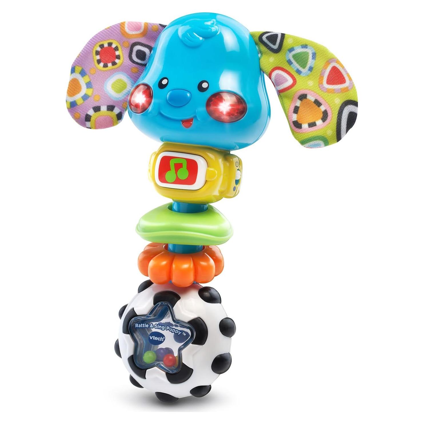 Sonajero Interactivo VTech Perrito 5.1x13.5cm para Bebés