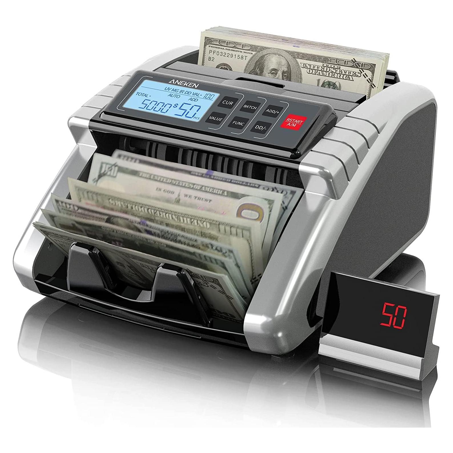 Contadora de Dinero Aneken AL-1000 con Detección de Billetes Falsos