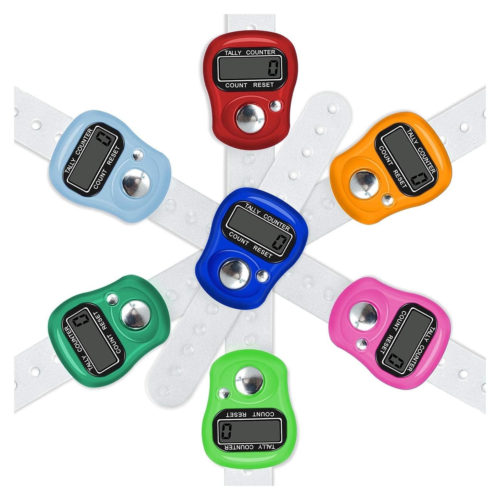 Contador Digital de Mano Calsgkspray Azul 5 Dígitos LED