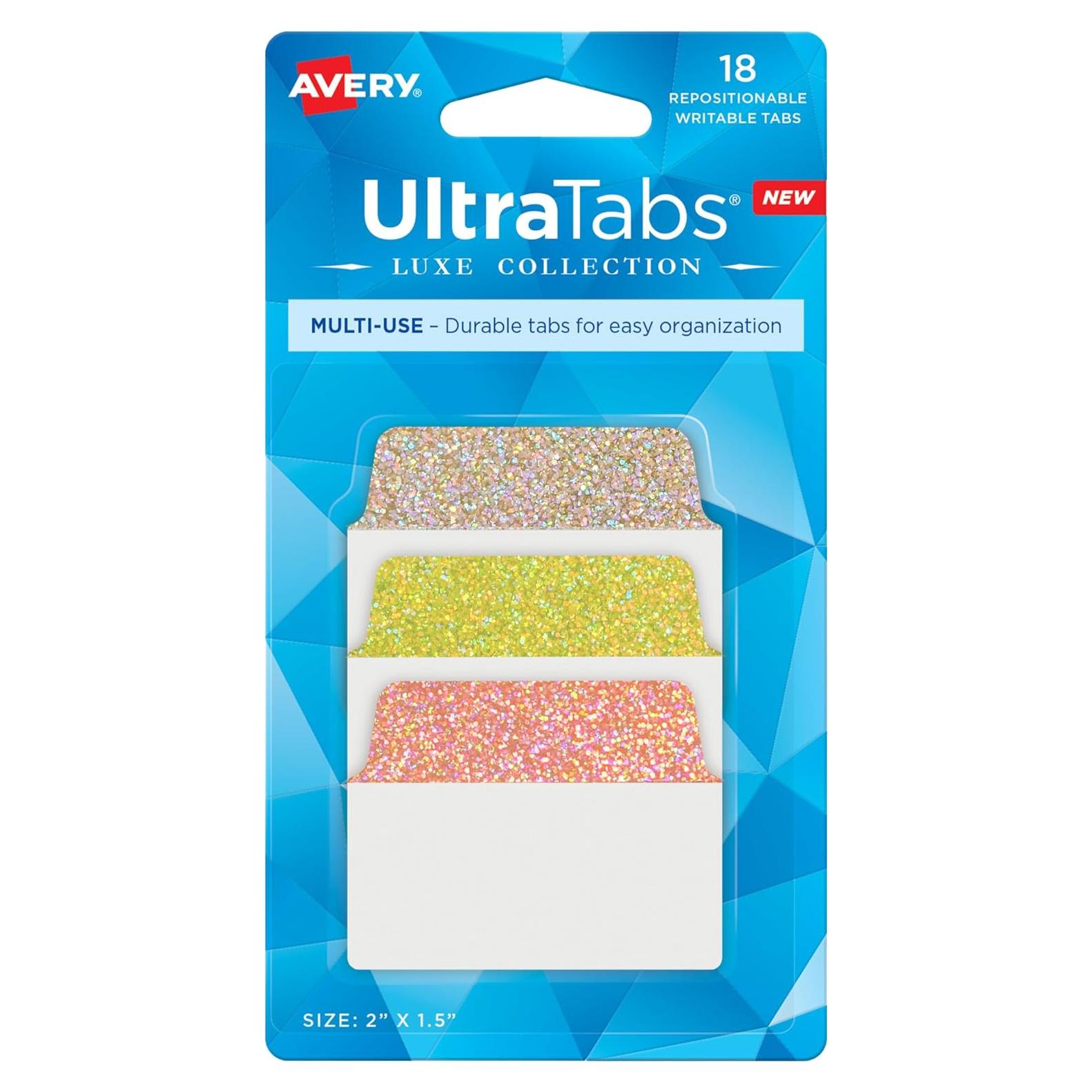 Pestañas Reposicionables Avery Luxe 18 Unidades Holográficas