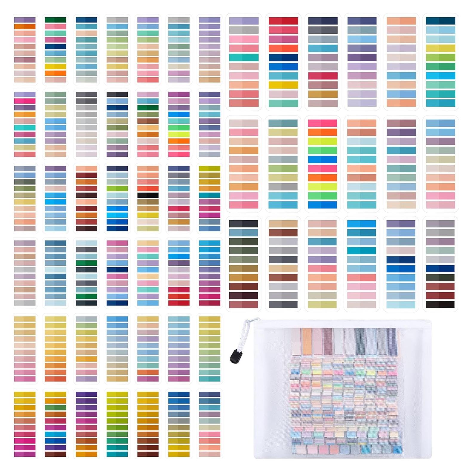 Pestañas Adhesivas Transparentes ReliThick 12000 Pcs Multicolor