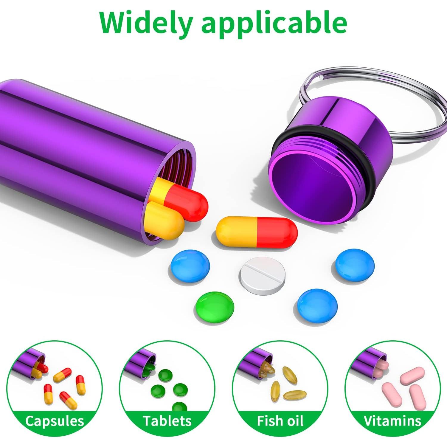 Estuche portátil para pastillas UVUBXT - Paquete de 10 colores