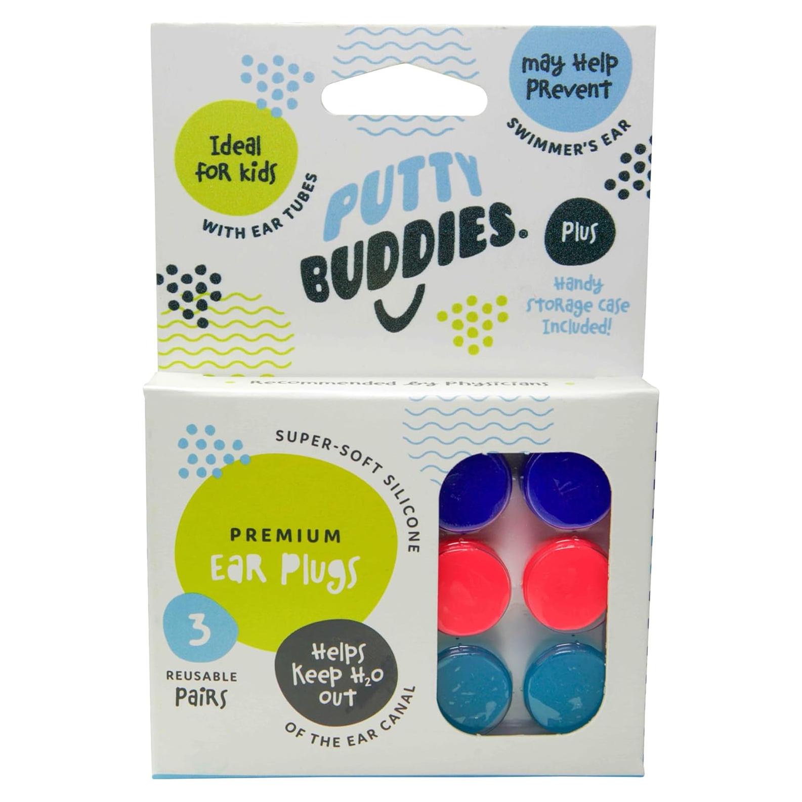 Tapones para oídos Putty Buddies de silicona - 3 pares