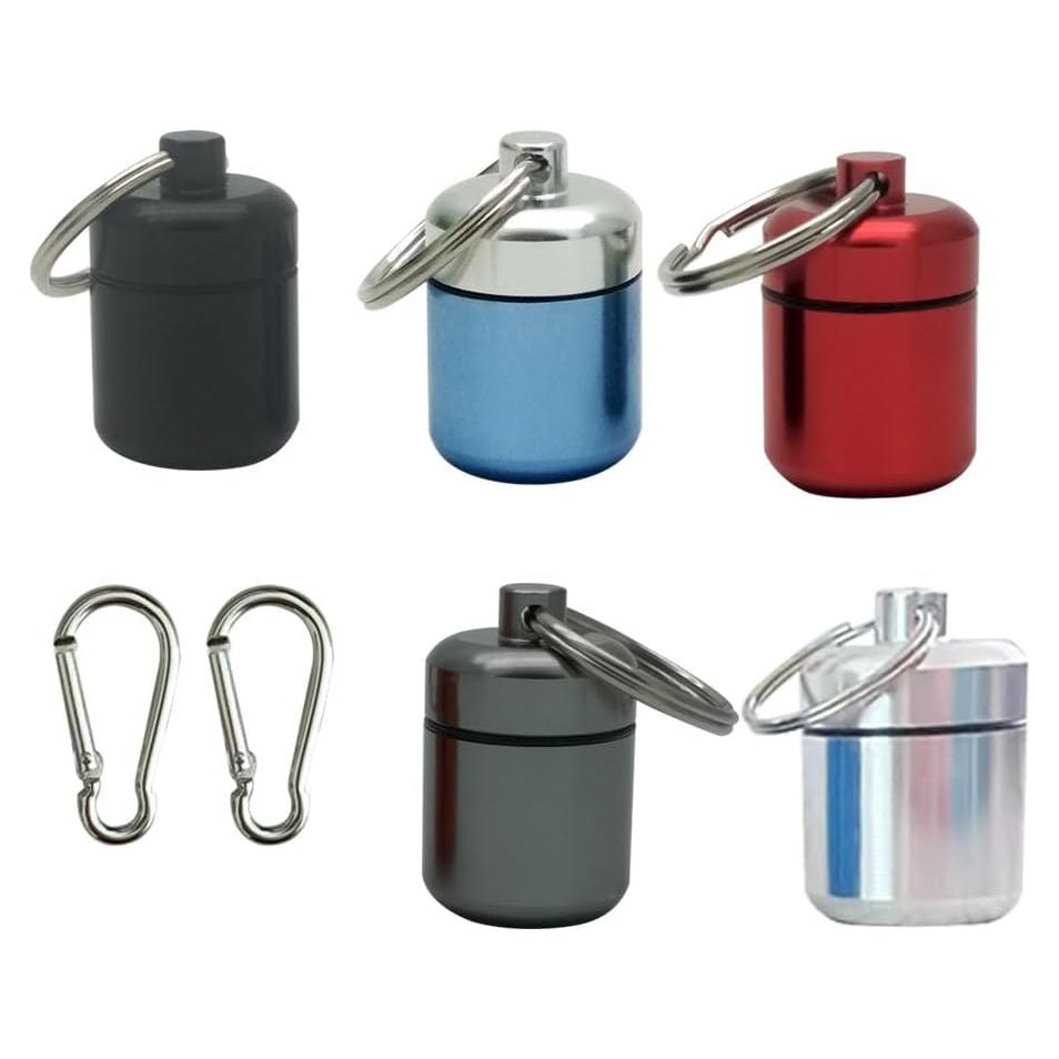 Organizadores de Pastillas FAYALA 5 Paquetes Aluminio Impermeable