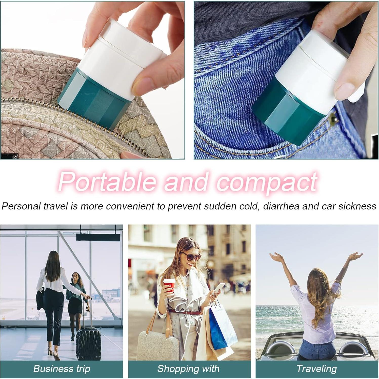 Molinillo y Triturador de Pastillas SZREDU 4 en 1 Rosa