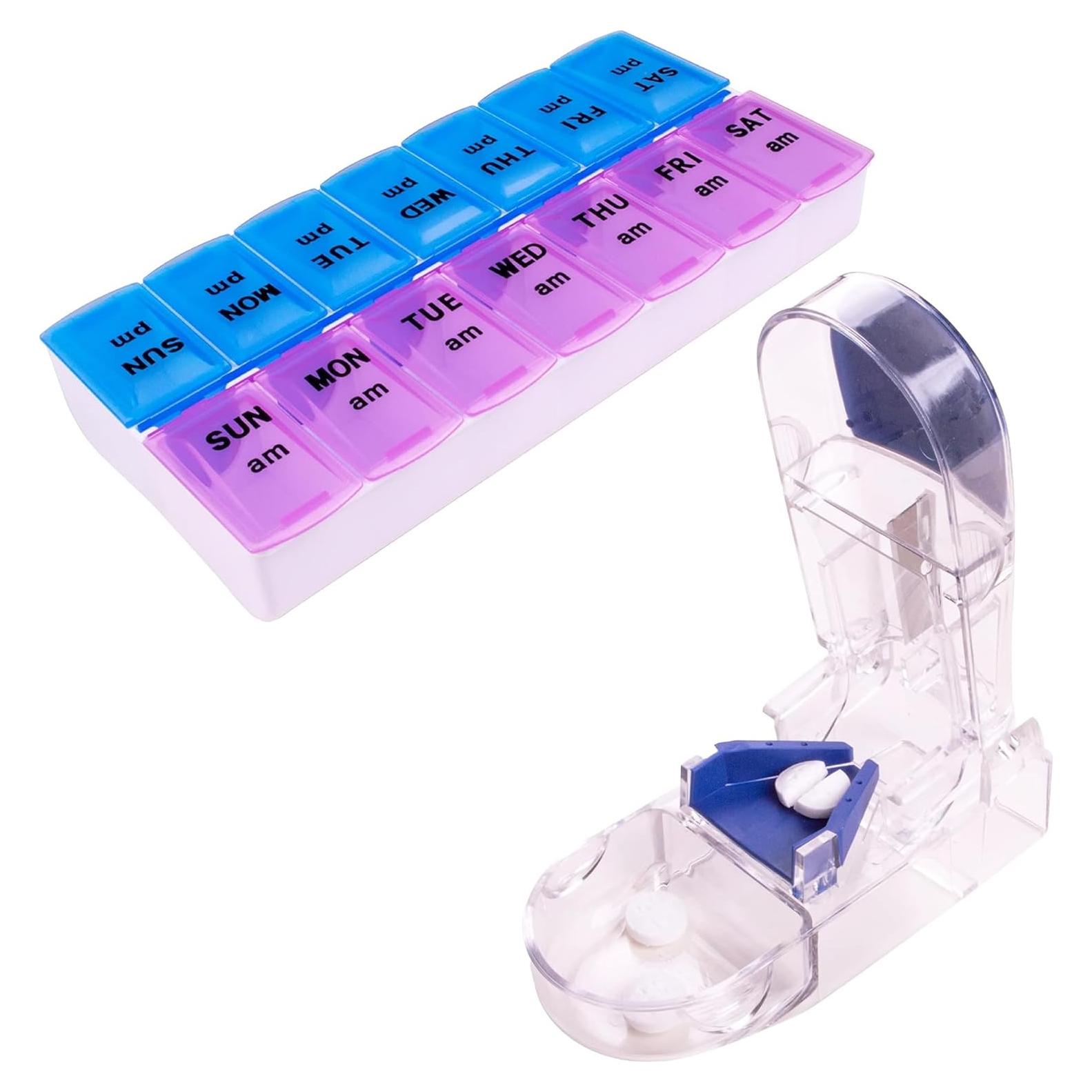 Organizador de Pastillas Carex con Cortador y Protector Retráctil