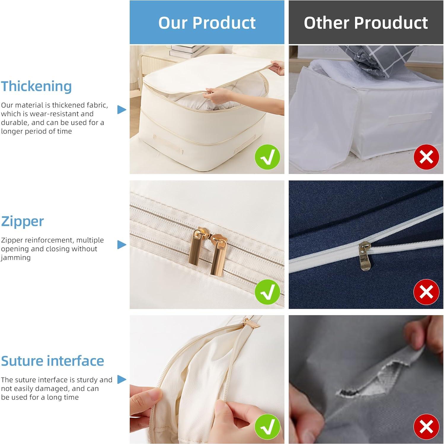 Bolsa de Almacenamiento Fivaran Gris 54x42x60 cm Compresión