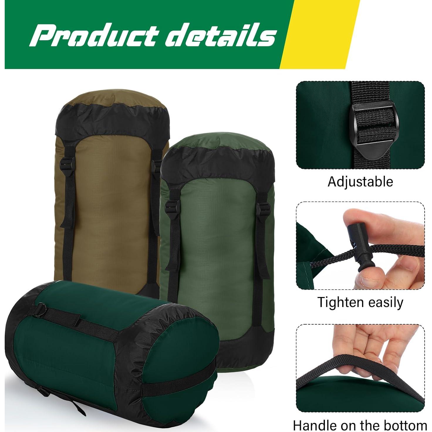 5 Sacos de Compresión GliCraft 20L Impermeables para Mochilas